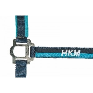HKM Nylonhalfter mit Strick navy/azur VB