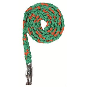 HKM Soft-Strick mit Panikhaken grün/rot 180 cm
