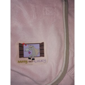 Horze Abschwitzdecke mit Kreuzgurten rosa/beige 125cm