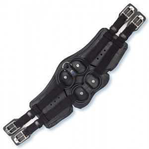 Stübben Dressurgurt "Equisoft" Lammfell schwarz 45 cm