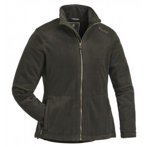 Pinewood Damen Fleecejacke Retriever Oliv/Wildlederbraun XXL