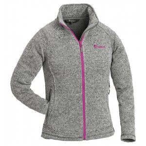 Pinewood Damen Fleece Jacke Gabriella Grau/Pink meliert XS