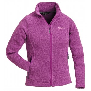 Pinewood Damen Fleece Jacke Gabriella Dunkelpink meliert M