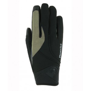 Roeckl Reithandschuh Williams Winter schwarz-grau 6