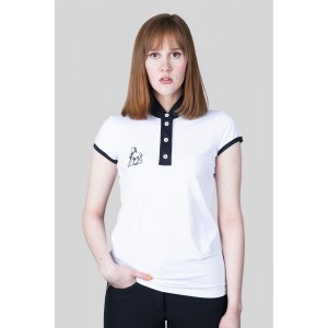 Topreiter Turnier-T-Shirt "COMPETITION" Damen weiß-schwarz XL