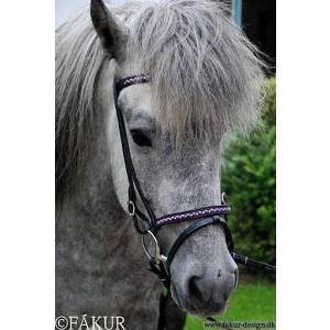 Nordic Horse Kopfstück geflochten island silber