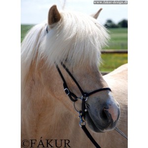 Nordic Horse Kopfstück Elegant schwarz silber