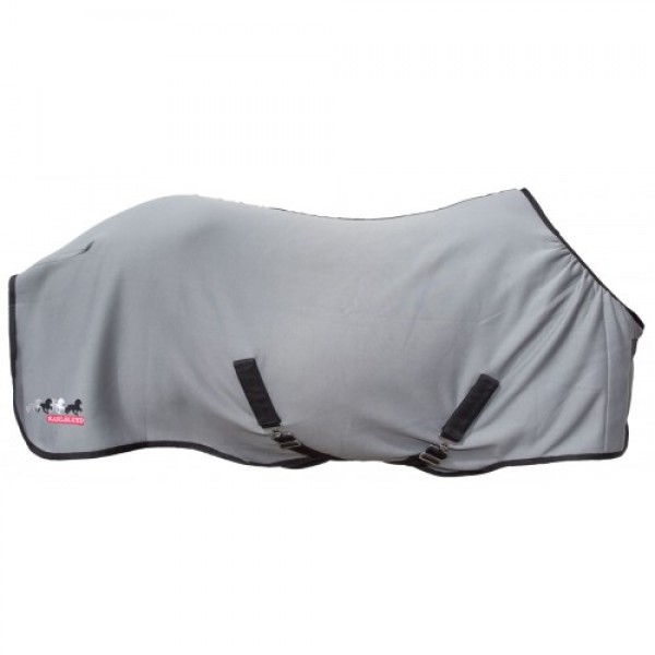 Karlslund Quick-Dry Fleecedecke "Iceland" grau 125cm