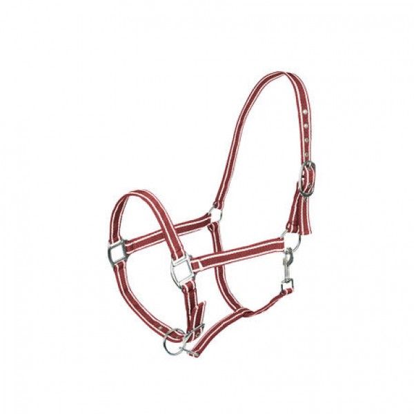 Horze Nylonhalfter Nice chillirot/reiher VB