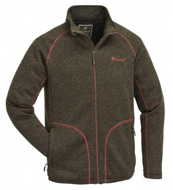Pinewood Gabriel Membran Fleece-Strickjacke Oliv Melange M