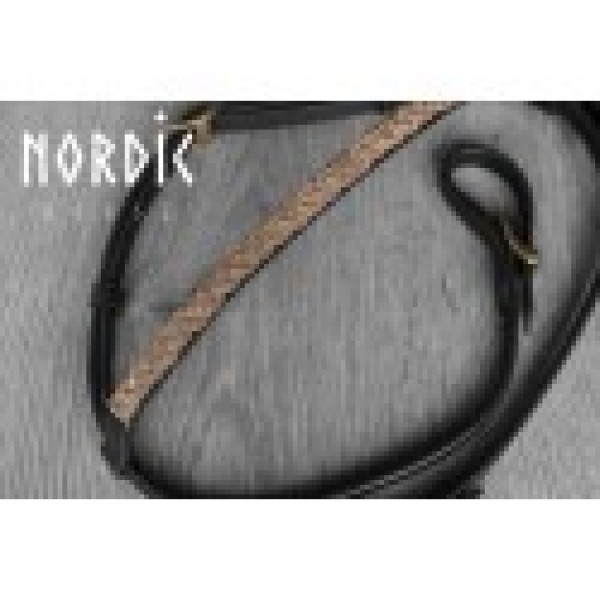Nordic Horse Kopfstück mit geflochtenem Metal gold
