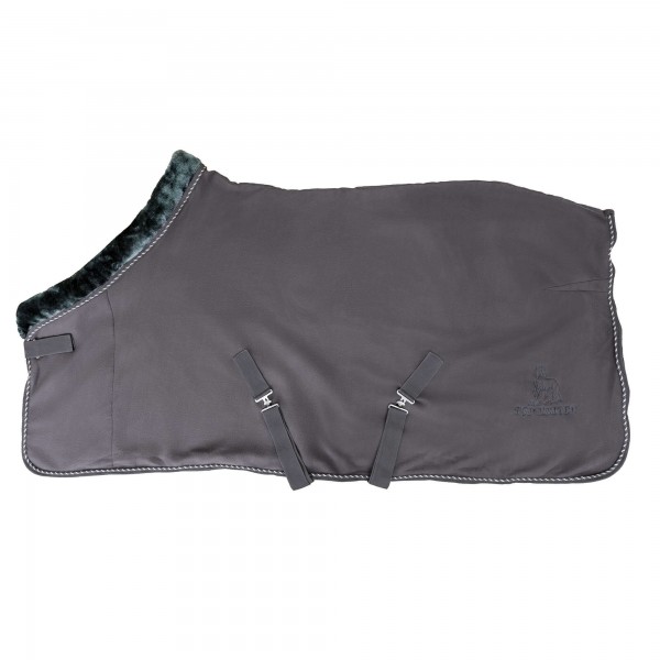 Topreiter Fleecedecke "SOFT LINE", grau/grün, 125cm