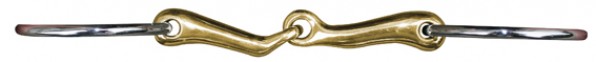 HKM Wassertrense Anatomic Edelstahlringe einfach gebrochen Argentan 12,5cm