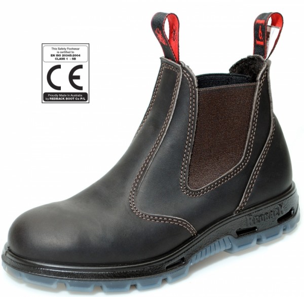 Redback Stiefelette mit Stahlkappe USBOK dunkelbraun 43,5 (9,5)